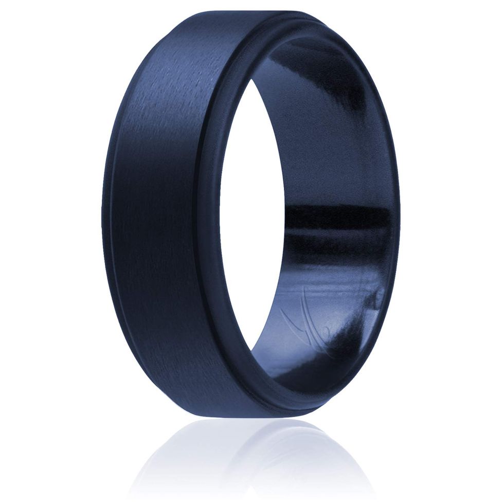 Silicone Ring for Men Step Edge Style