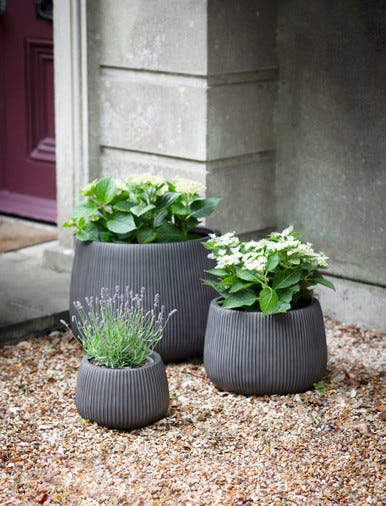 Set of 3 Cutsdean Round Planters