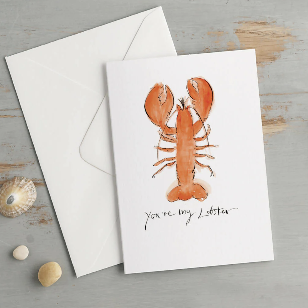 'You're My Lobster' Card
