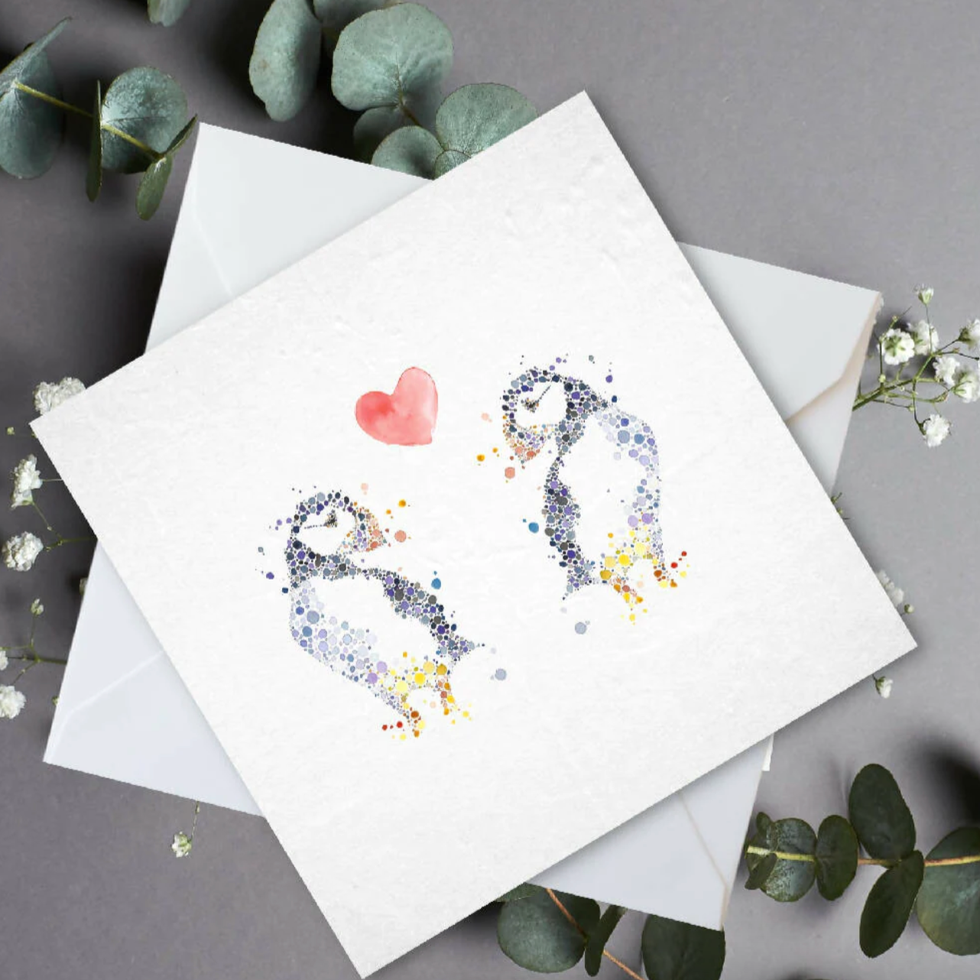 Puffin Love Card