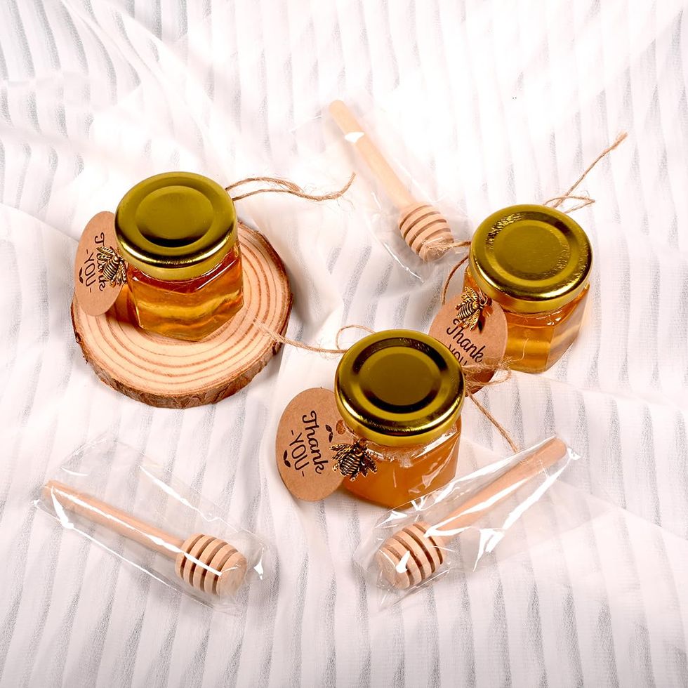 Mini Honey Jars With Honey Dipper (40 pack)