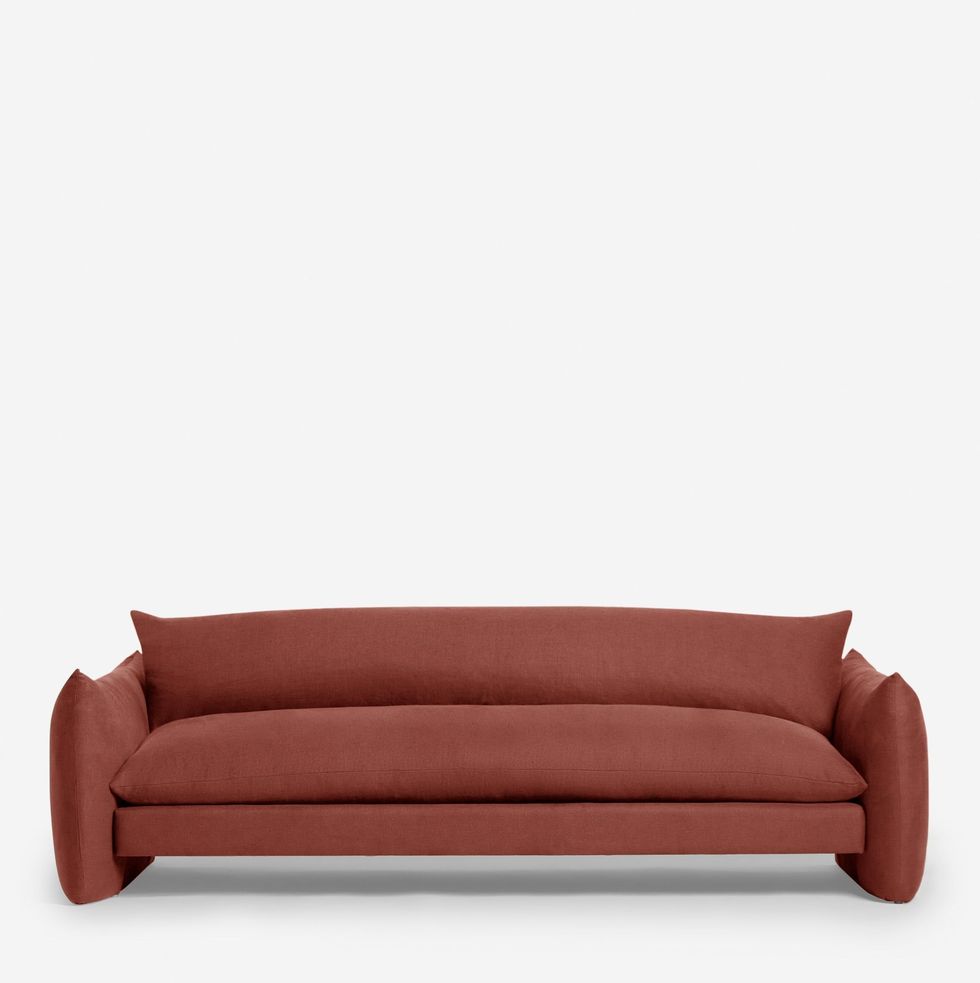 Curved Hollywood Regency Sofa — EcoFirstArt