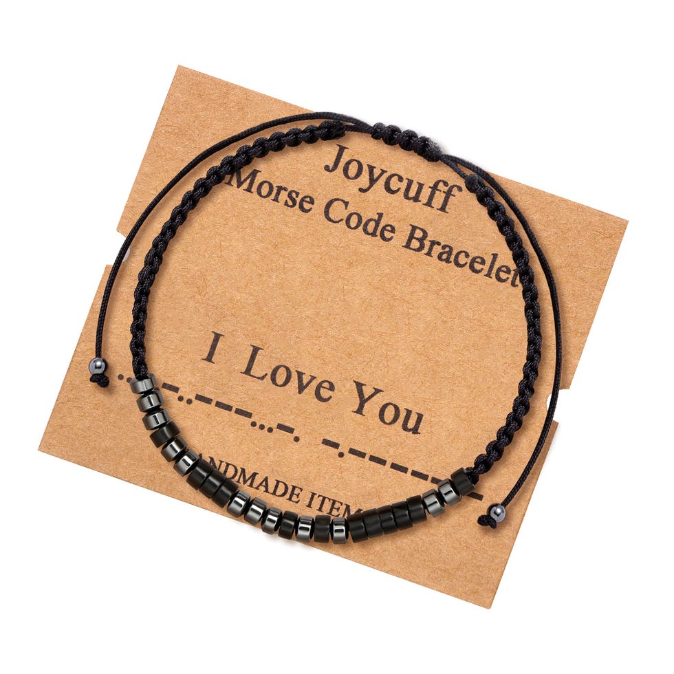 I Love You Morse Code Bracelet