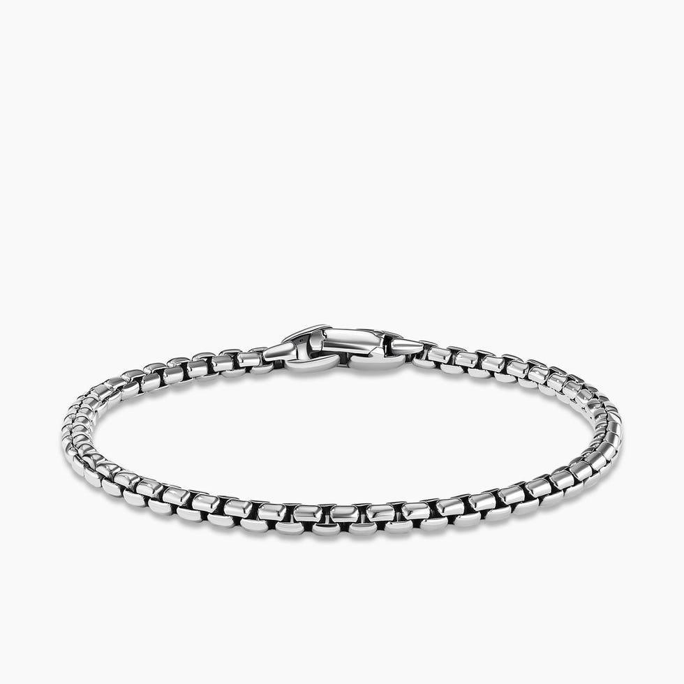 Box Chain Bracelet Sterling Silver Box Chain Bracelet Sterling Silver