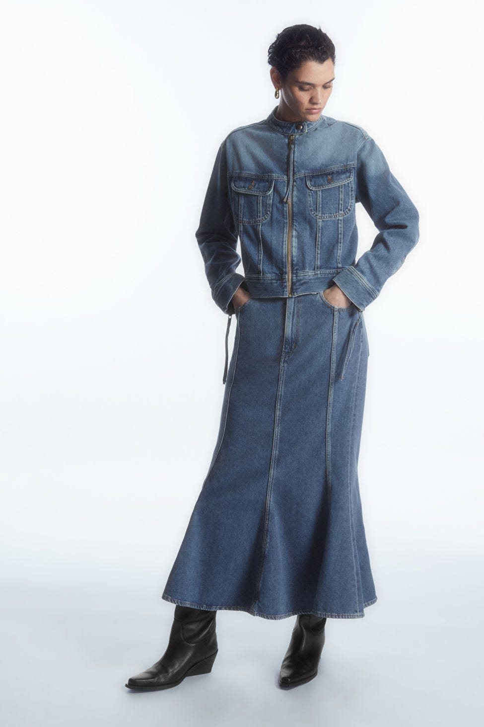 What to REALLY wear with a long denim skirt in 2024? *32 outfits