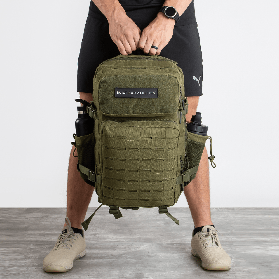 Large Army Green Gym Backpack
