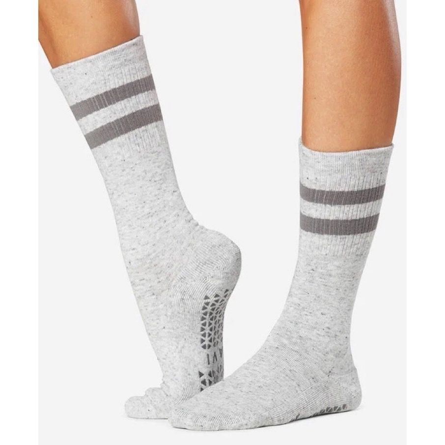 Pilates/Yoga Grip Socks - OPEN TOE — COZY - Cotton Knee High Pilates Socks
