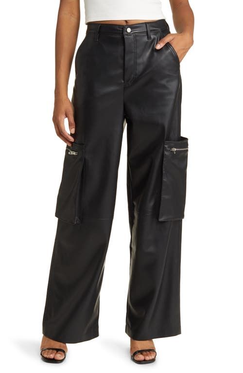 Rib-Cage Frankle Faux Leather Pants