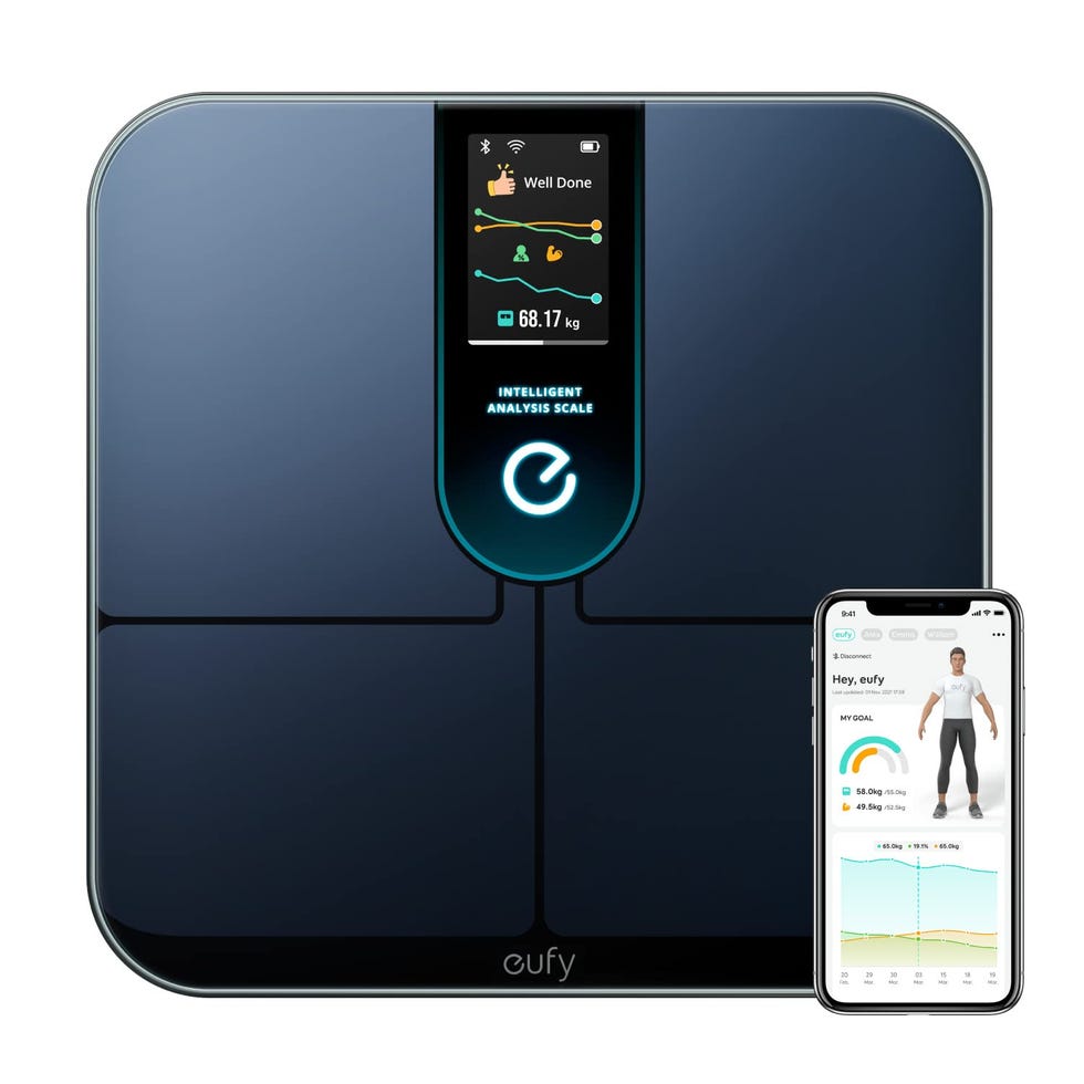 eufy P3 Bilancia Pesapersone Digitale per Monitoraggio Fitness, WiFi Bluetooth, Analisi Intelligente, mod. corpo Virtuale 3D, 16 misurazioni, tra cui Frequenza Cardiaca, BMI e Modalità Multiple