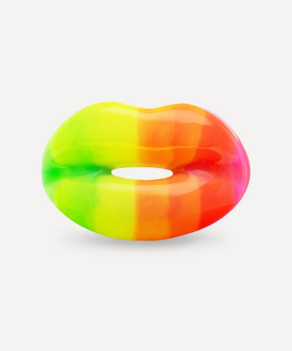 Neon Rainbow Hotlips Ring