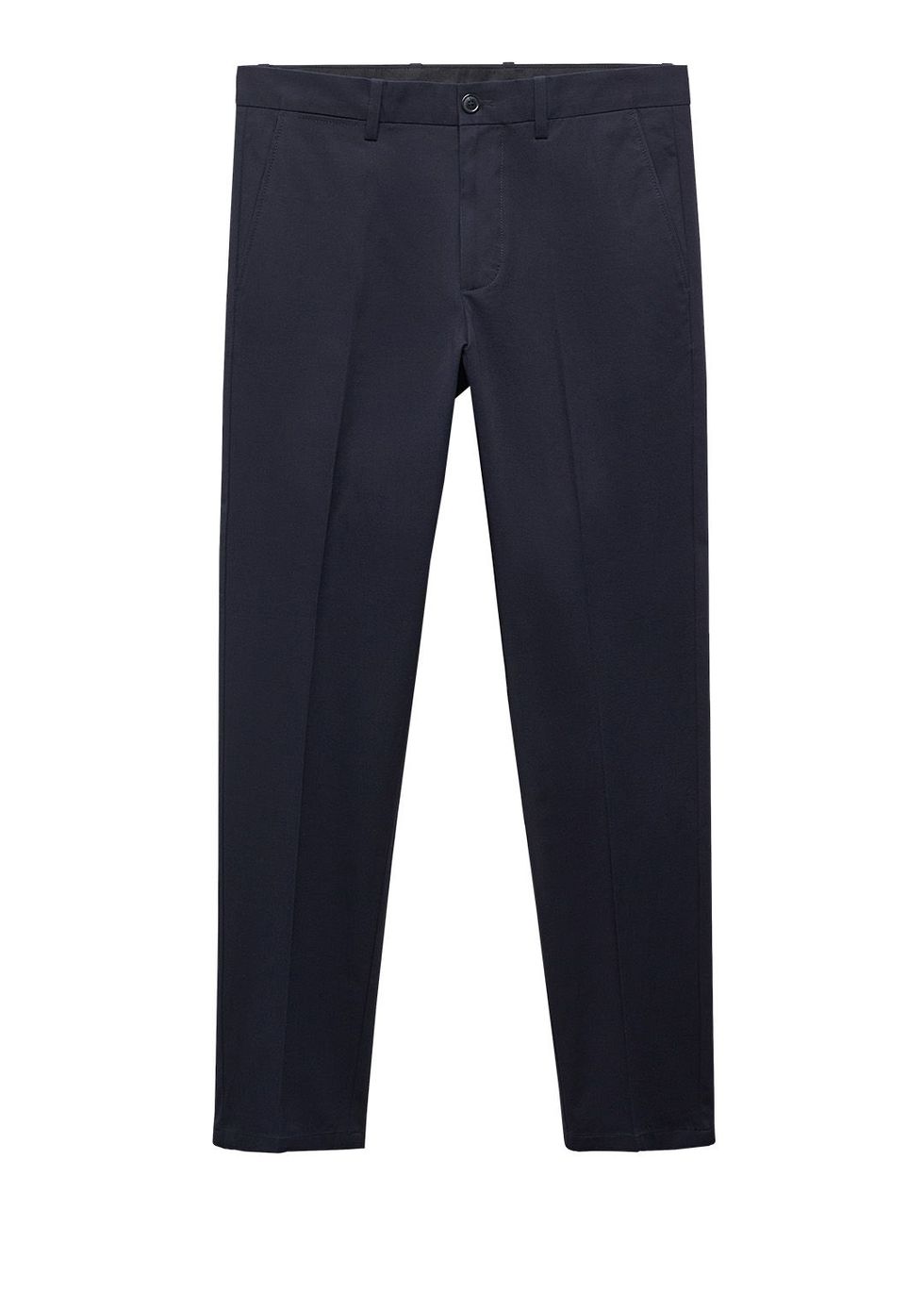 Regular fit cotton trousers