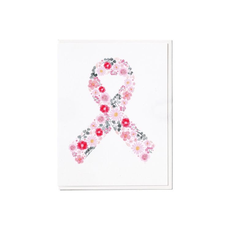 Breast Cancer Awareness Ribbon Card