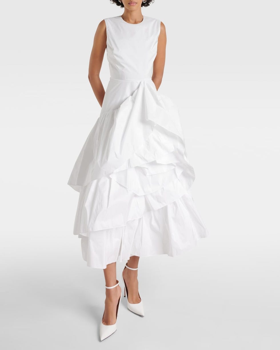 Taffeta Midi Dress