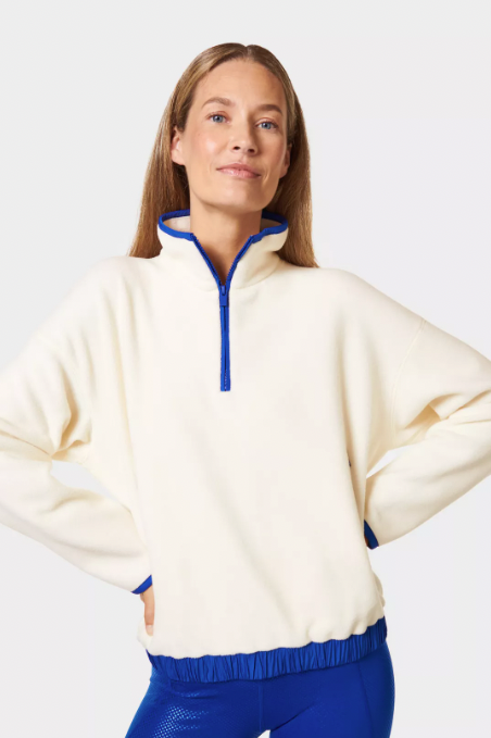 Mallow fleece half zip pullover