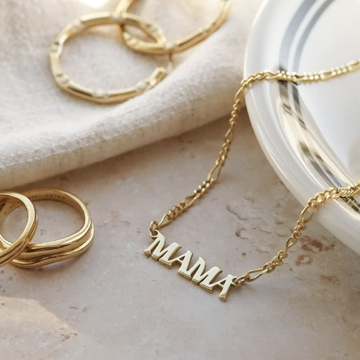 Mama Necklace 18ct Gold Plate
