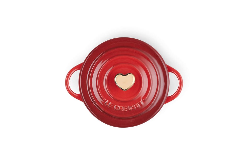 Gold Heart Knob Cocotte
