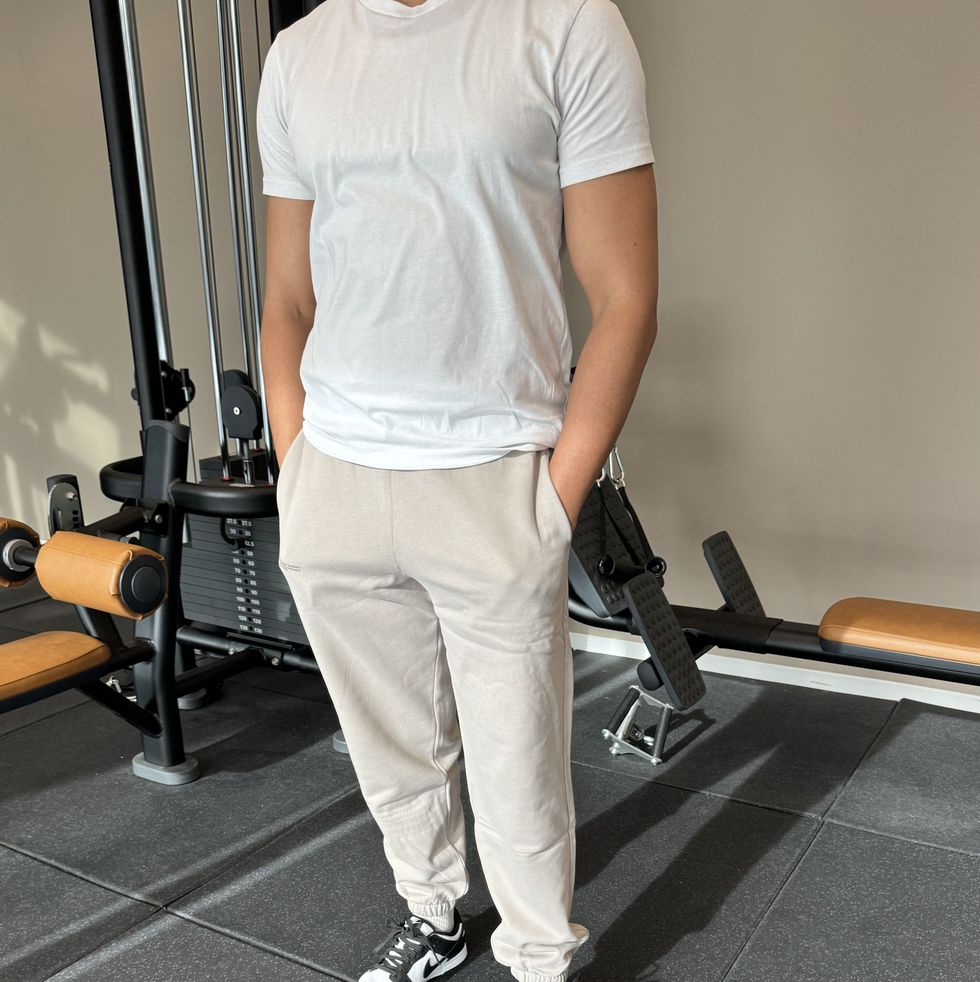 grey sweatpants men's workout active pants casual running bodybuilding slim fit  sweatpants 