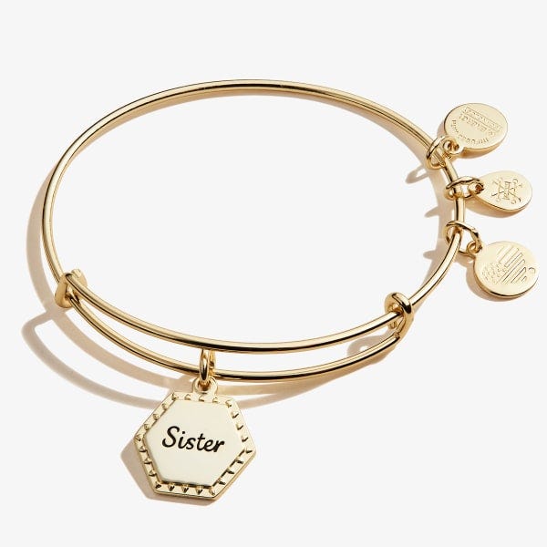 Sister, 'Woven Together' Charm Bangle