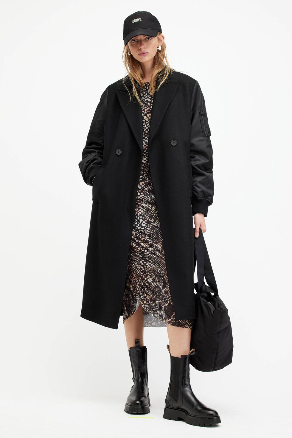 Paulah wool cashmere blend long coat