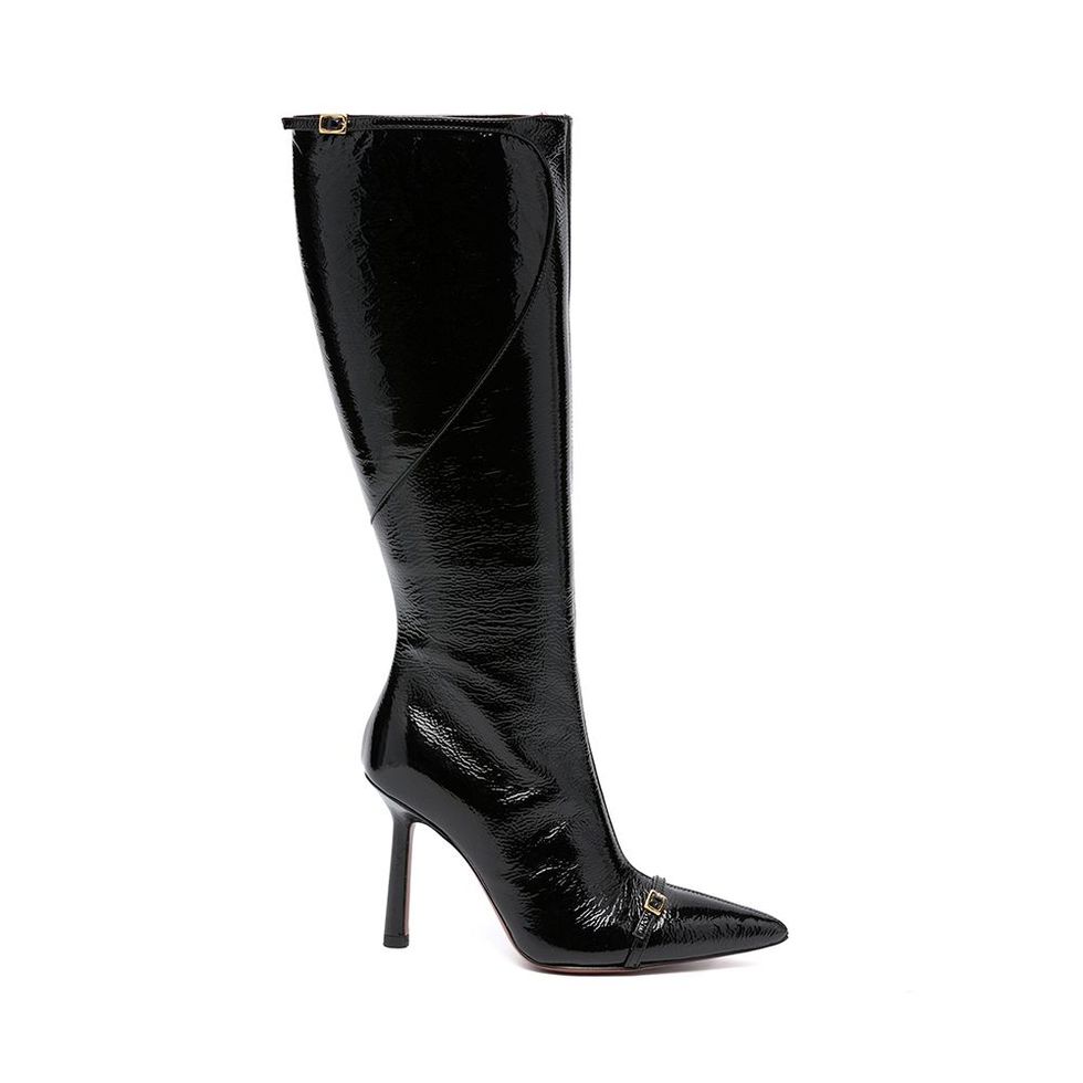 100mm knee-high Leather Boots