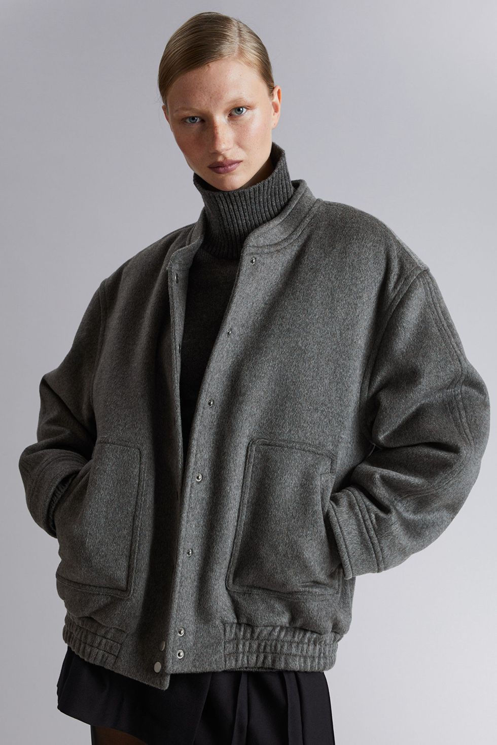 Oversized wool jacket