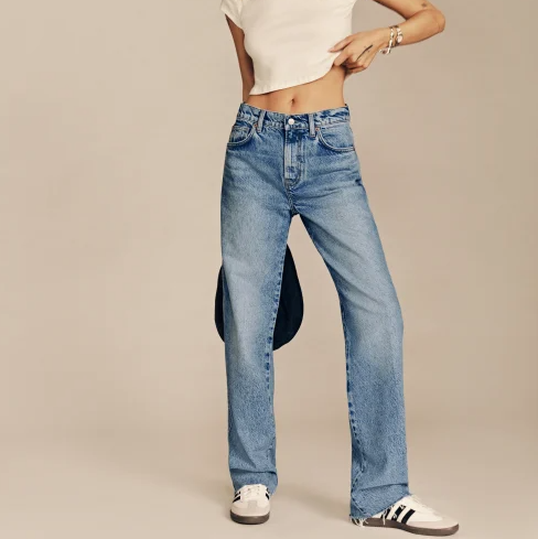 Reformation Val 90s Mid Rise Straight Jeans