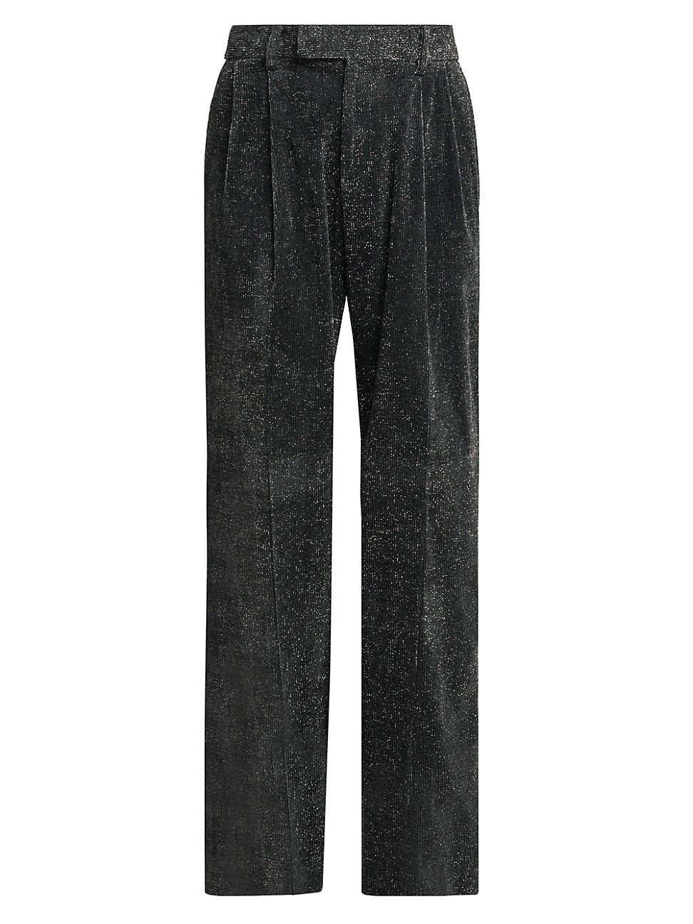 Amiri Double-Pleated Shimmer Pants
