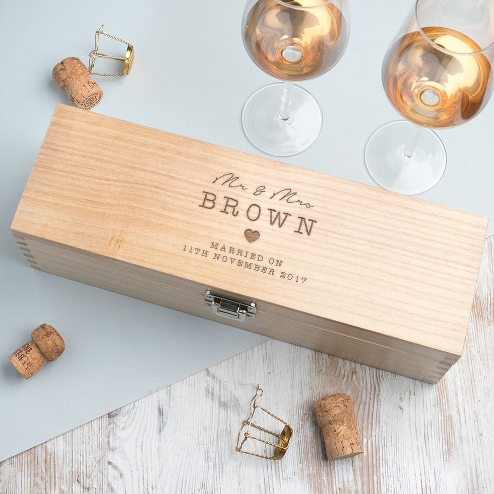 Personalized Wooden Wine Box 