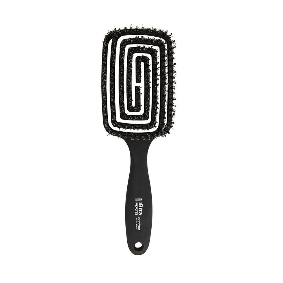 Professional Detangling Brush with Boar/Nylon Ball Tip Bristles 