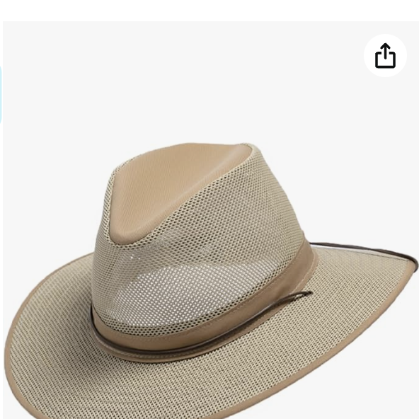 Cotton Mesh Cowboy Hat UPF 50+