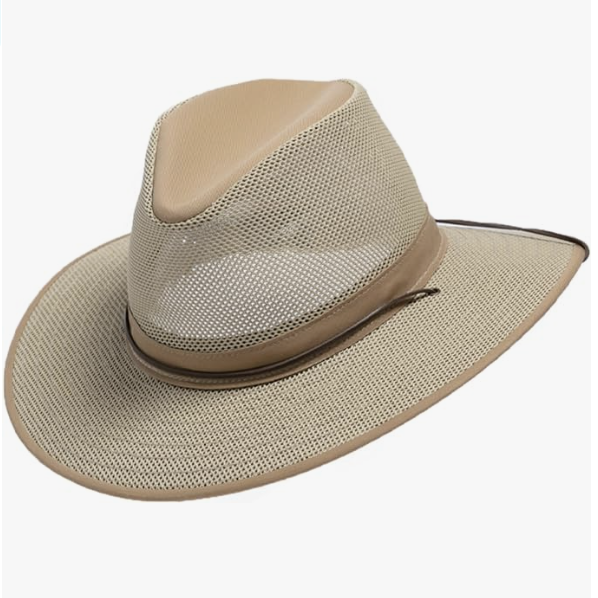 Cotton Mesh Cowboy Hat UPF 50+