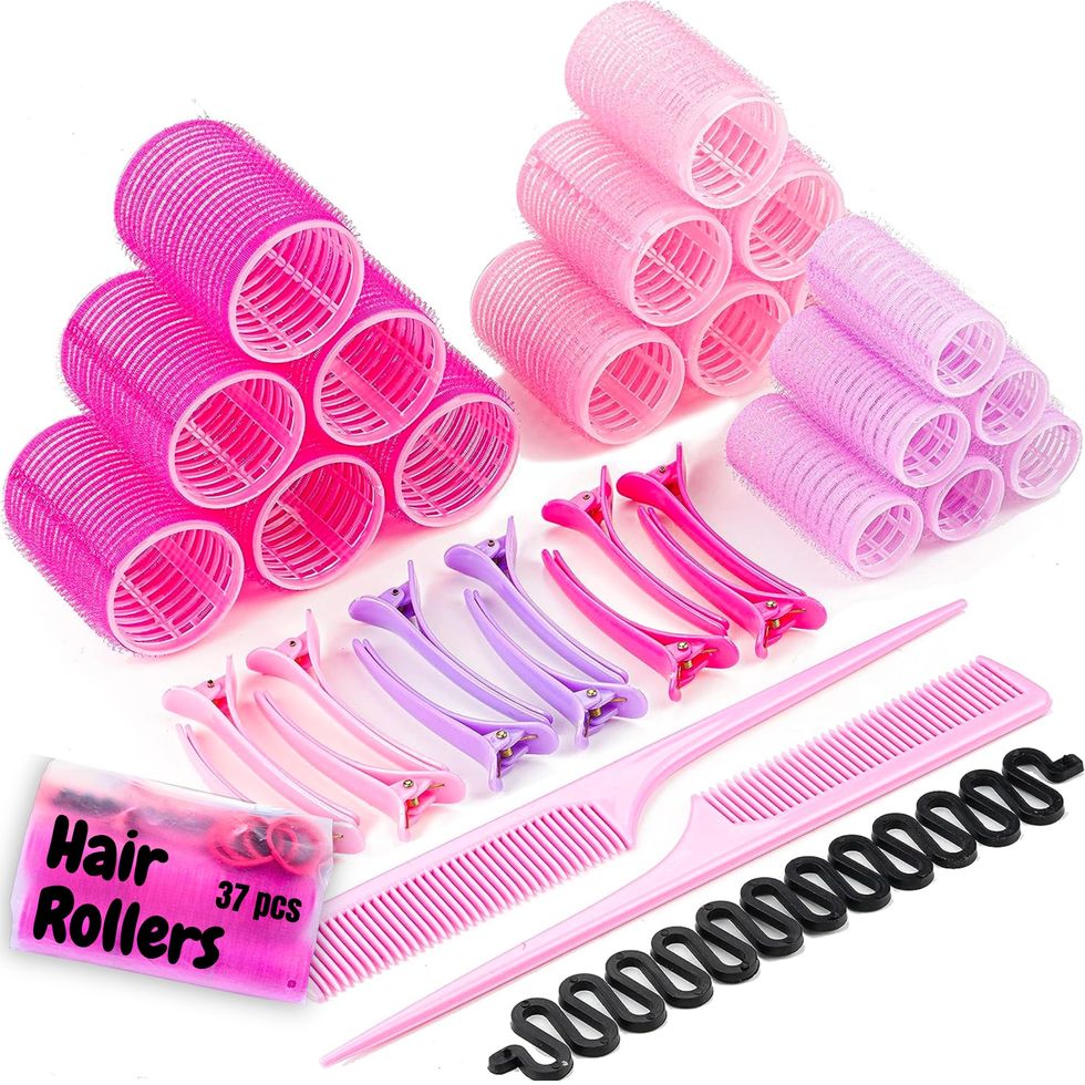 37 Pieces Hair Rollers With Clips