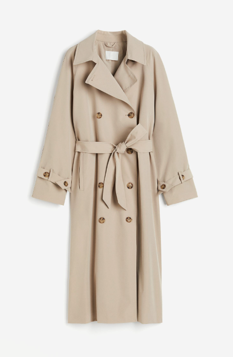 H and m duster on sale coat