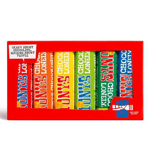 Tony's Chocolonely Rainbow Tasting Pack