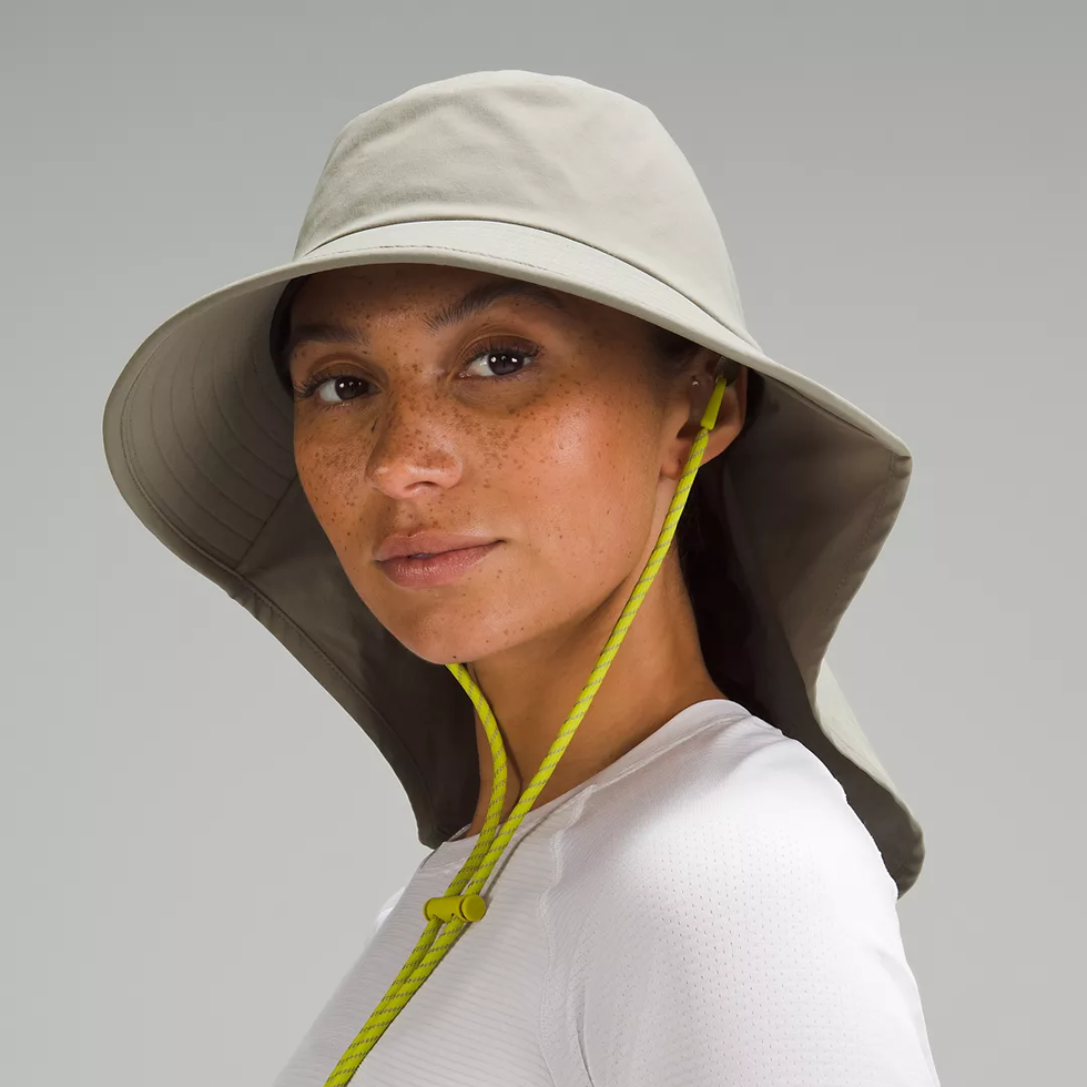 One-Piece Sunscreen Fishing Hat Fashionable Sun Hat Wide-Brimmed