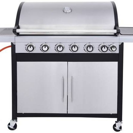 Argos Home Deluxe 6 Burner With Side Burner Gas BBQ