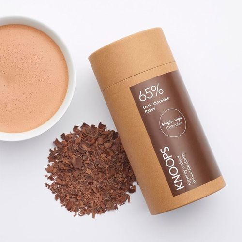 Knoops 65% Colombian Single-Origin Dark Chocolate Flakes