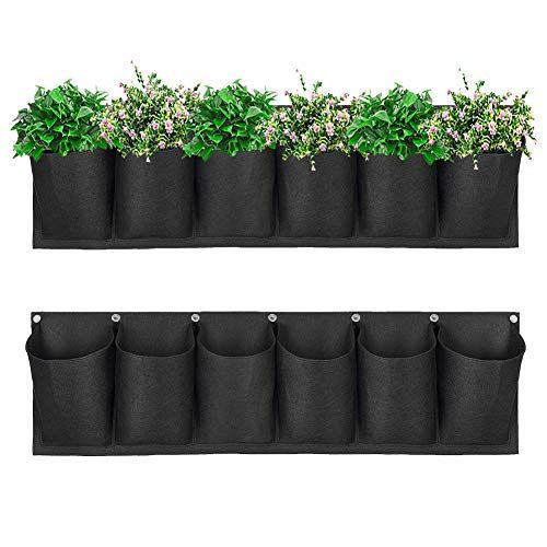 6 Pockets Hanging Planter Bags