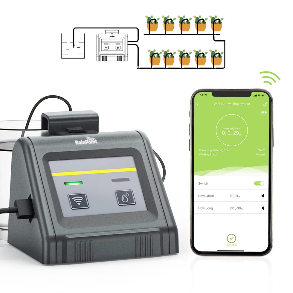 Set Irrigazione Goccia Automatica,con Valvola di Controllo a