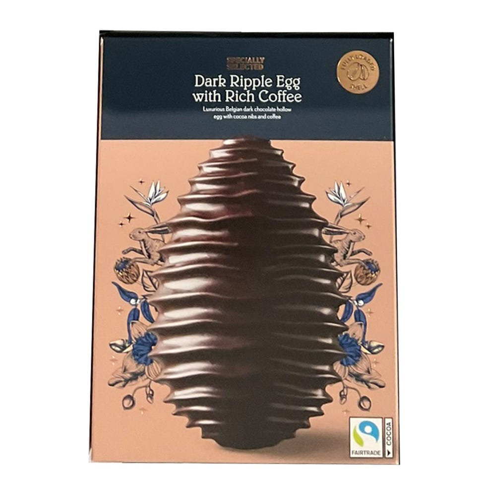 Aldi Specially Selected Dark Ripple Egg with Rich Coffee