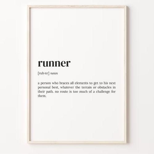 Runner Definition Print