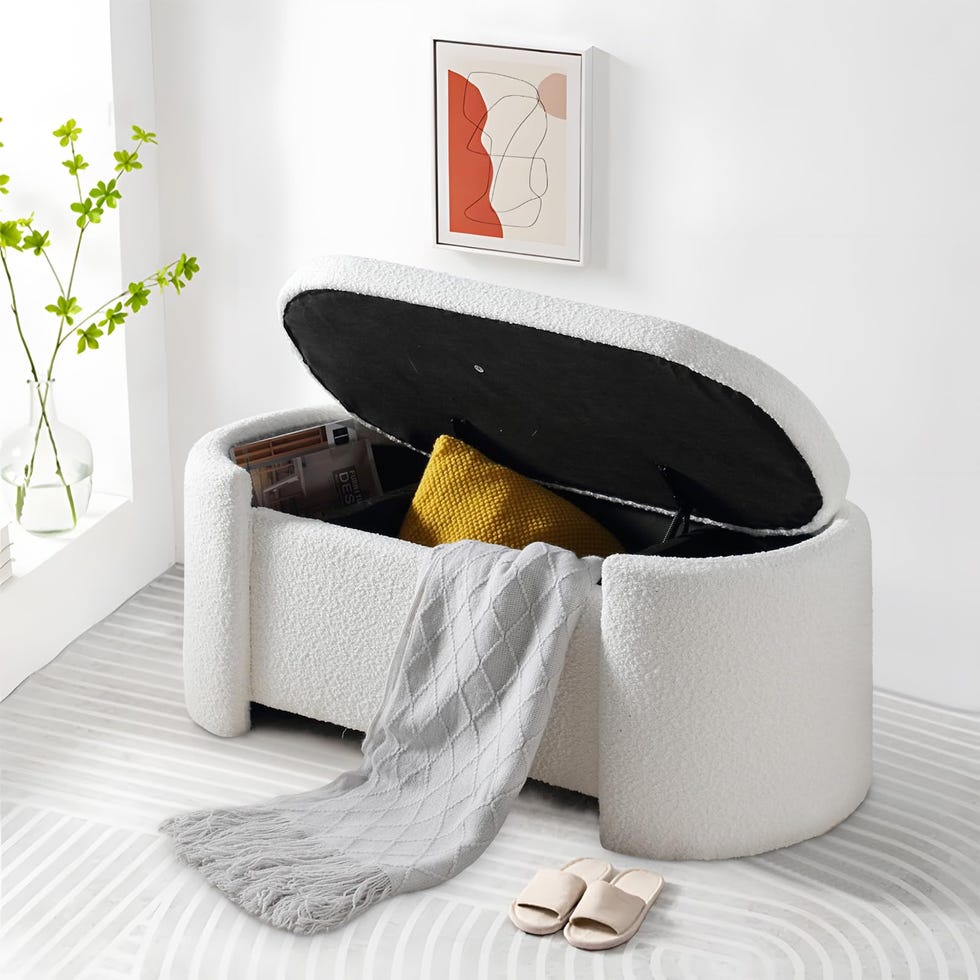 White Storage Bench White Storage Bench