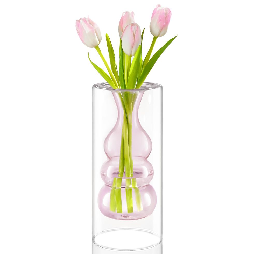Modern Pink Glass Vase