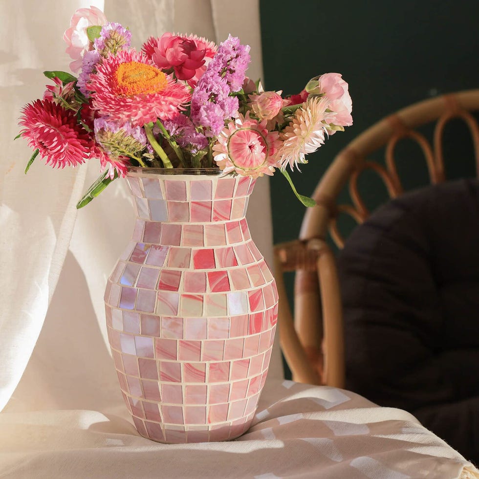 pink vase