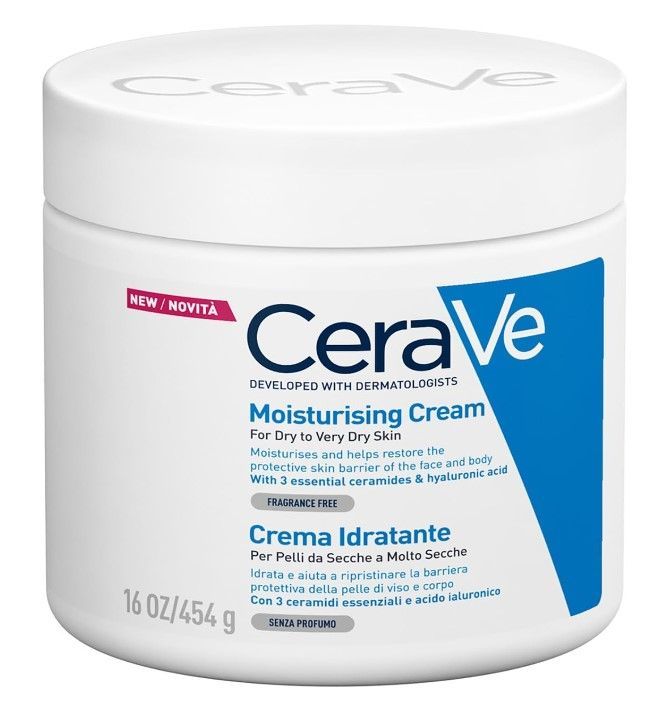 CeraVe - Crema idratante per pelli secche e molto secche