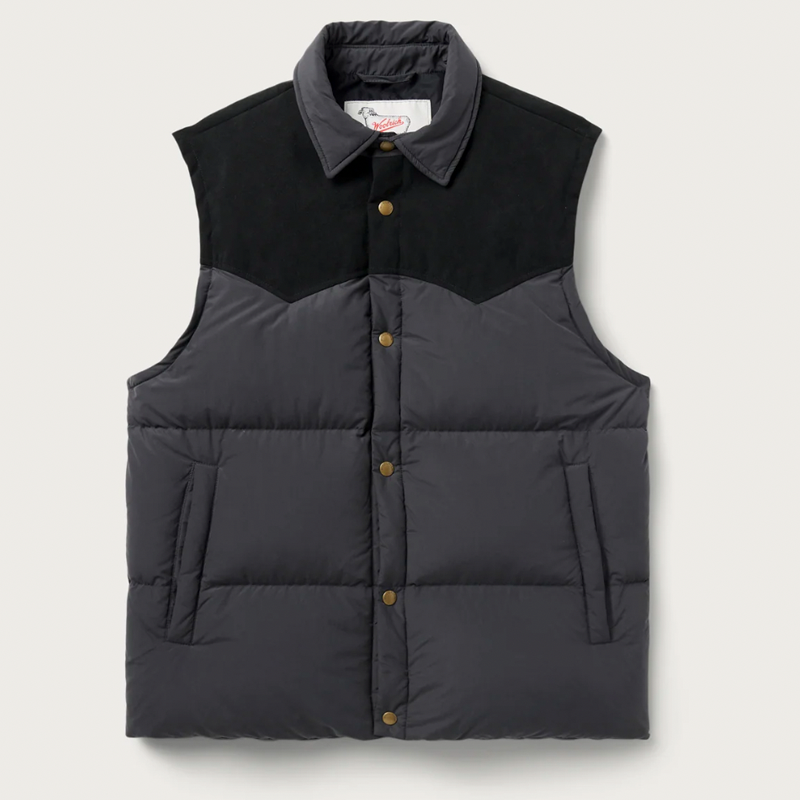 Suede Puffer Vest