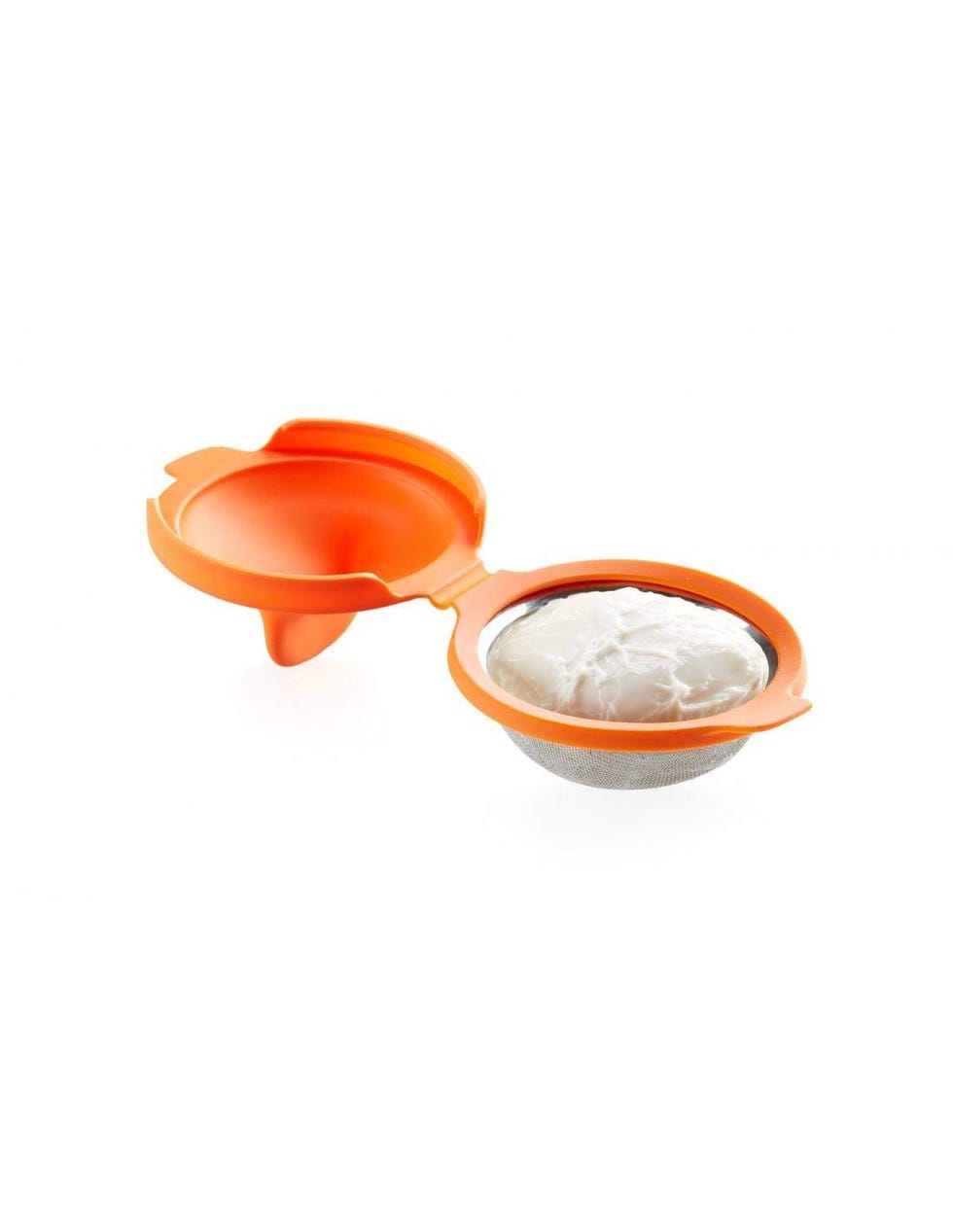 Lékué Pack di uova, acciaio inox, arancione, 9,3 x 11 x 7,5 cm, 2 pezzi