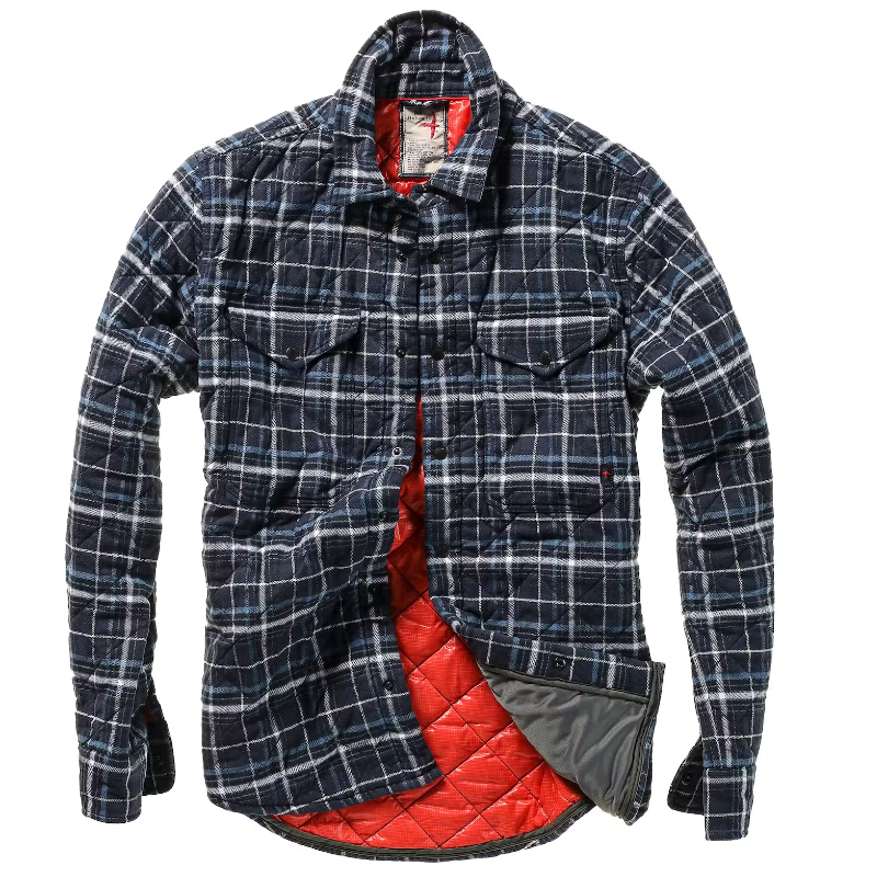 Quilted Flannel Shirt Jacket