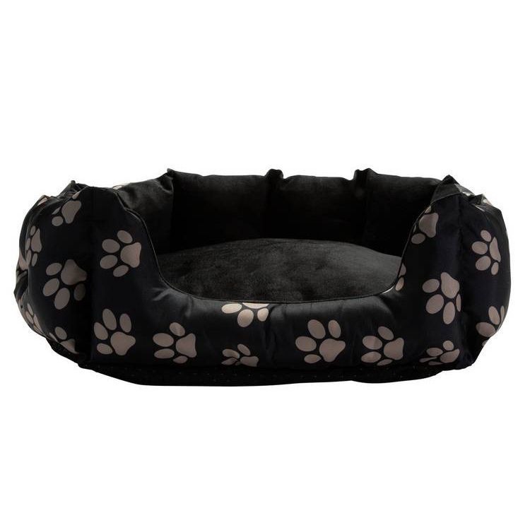 Paw Print Oval Pet Bed