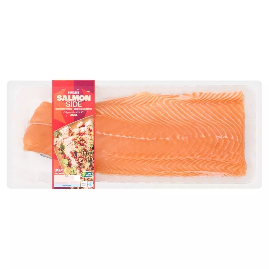 ASDA Boneless Salmon Side 800g